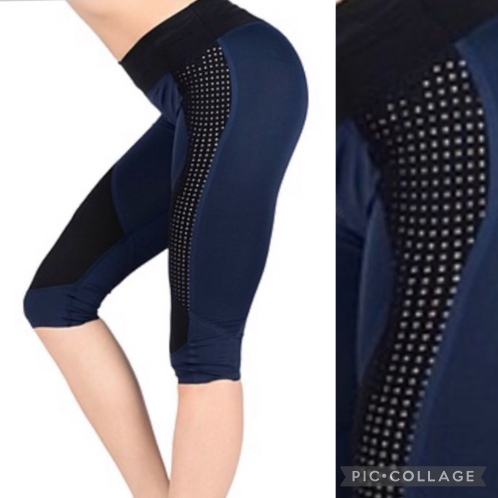 Charli Cohen Laser Capri Leggings Lux Active Wear
